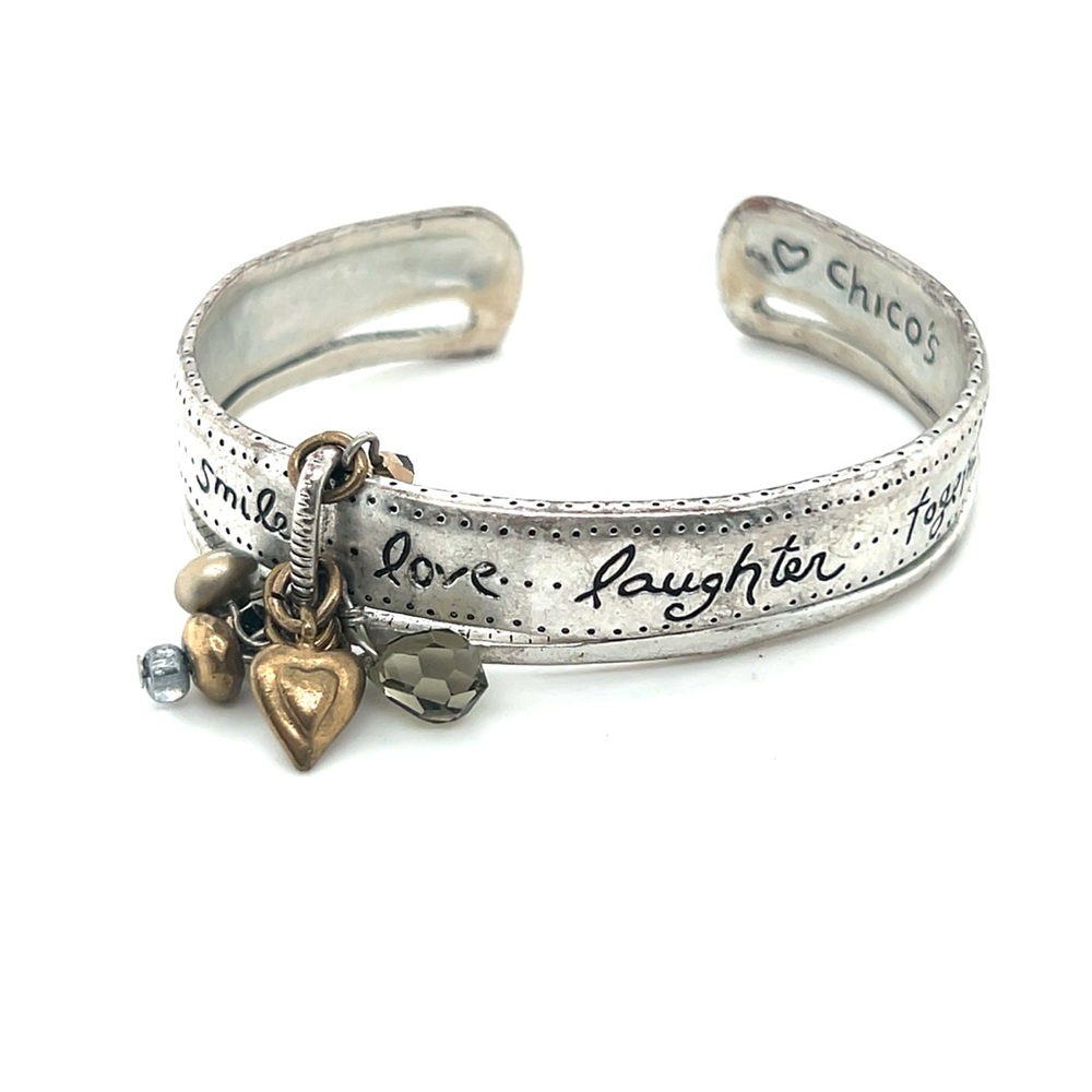 Chico's Cuff Bracelet with Charms‎ (c1)